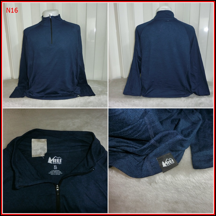 N16.Rei  เสื้อใส่ออกทริปกลางแจ้ง ตกปลา เดินป่าและแคมปิ้ง เนื้อผ้าชนิดบางๆ ผ้าแห้งไว   Size XL อก 48 
