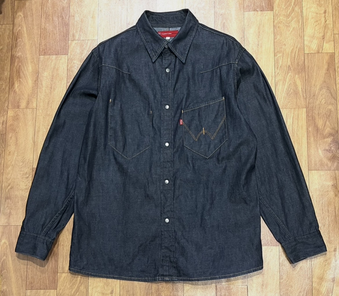 เสื้อเชิ้ตยีนส์ Vintage Edwin E Function Denim Shirt