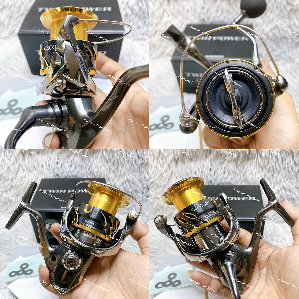 Shimano 20’ Twinpower C5000XG
รอกสภาพมาก มีริ้วรอยชัดๆที่ตรงฝาน๊อป นอกนั้นรอยขนแมวบางๆตามการใช้งานบ