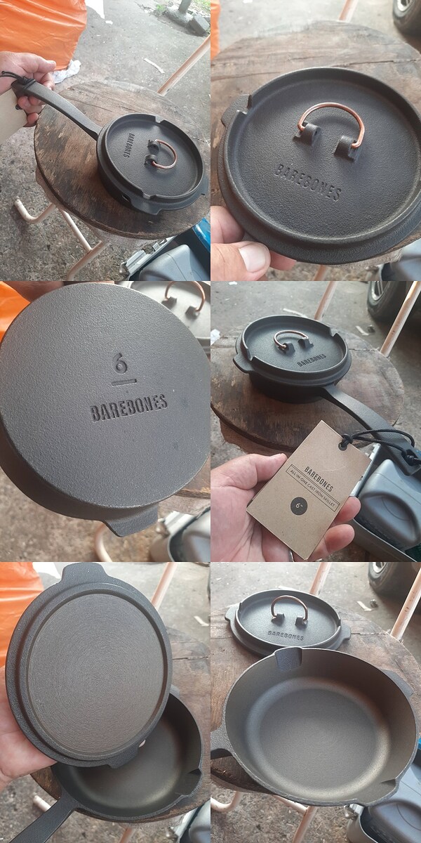 
 3 กระทะเหล็กหล่อ ยี่ห้อดัง All-in-One Barebones ขนาด 6 นิ้ว ไม่รวมด้าม  
   ใหม่เอี่ยม  ป้ายห้อย