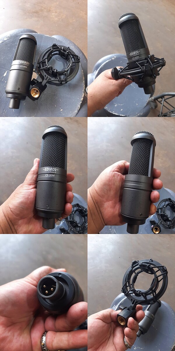 :cheer:
ไมโครโฟนคอนเดนเซอร์ระดับพรีเมียม Edirol Roland CS-30M  ไมค์สำหรับบันทึกเสียงในสตูดิโอและใช