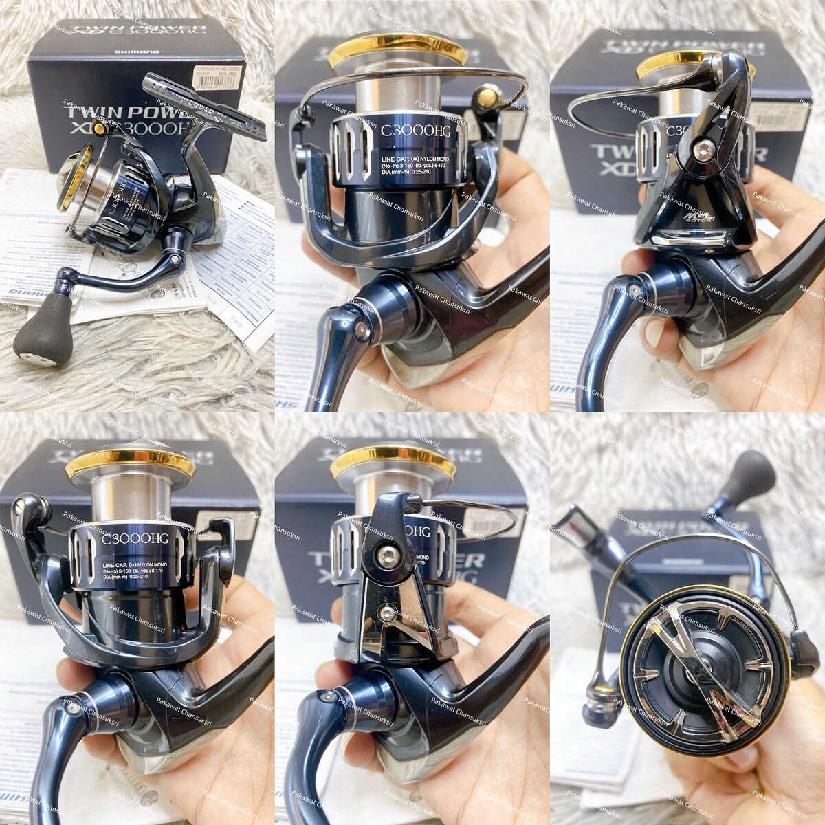 Shimano 17’ Twinpower XD C3000HG
รอกสภาพสวย มีริ้วรอยขีดข่วนตามการใช้งานบ้าง หมุนลื่นเนียนดี มีกล่อ