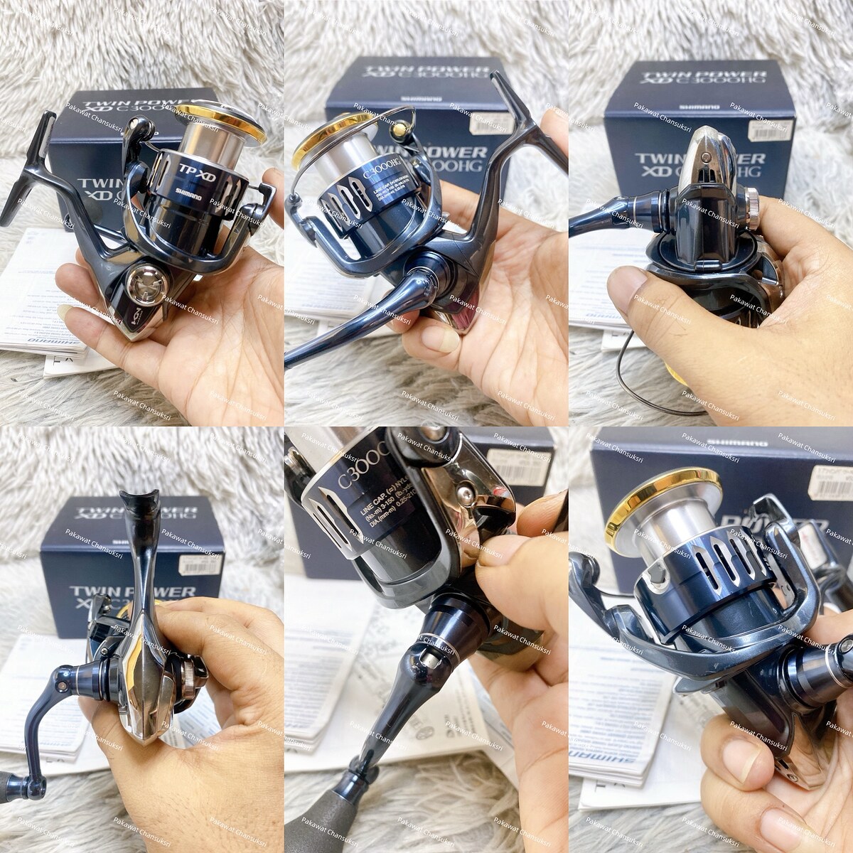 Shimano 17’ Twinpower XD C3000HG
รอกสภาพสวย มีริ้วรอยขีดข่วนตามการใช้งานบ้าง หมุนลื่นเนียนดี มีกล่อ
