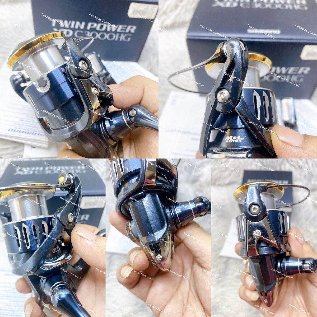 Shimano 17’ Twinpower XD C3000HG
รอกสภาพสวย มีริ้วรอยขีดข่วนตามการใช้งานบ้าง หมุนลื่นเนียนดี มีกล่อ