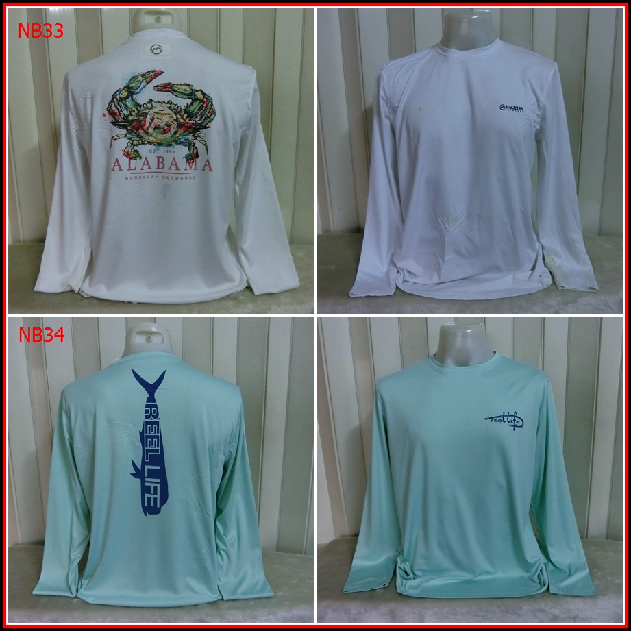 NB33.MAGELLAN   ใส่ออกทริปกลางแจ้งตกปลา ชนิดเนื้อผ้าบาง ชนิดผ้าแห้งไว  Size L อก 43 นิ้ว / 28.5 นิ้ว
