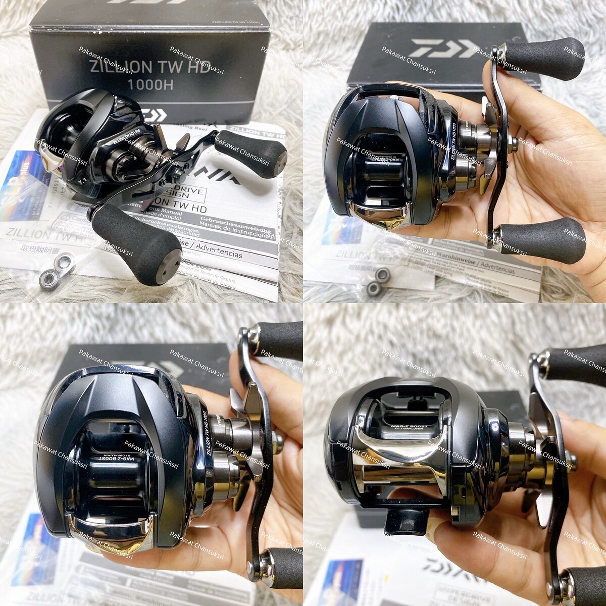 Daiwa 22‘ Zillion HD 1000H
รอกสภาพสวยมากเกือบใหม่ มีรอยสะกิดชัดๆจุดเดียว นอนนั้นสวยแทบไม่มีรอยให้เห