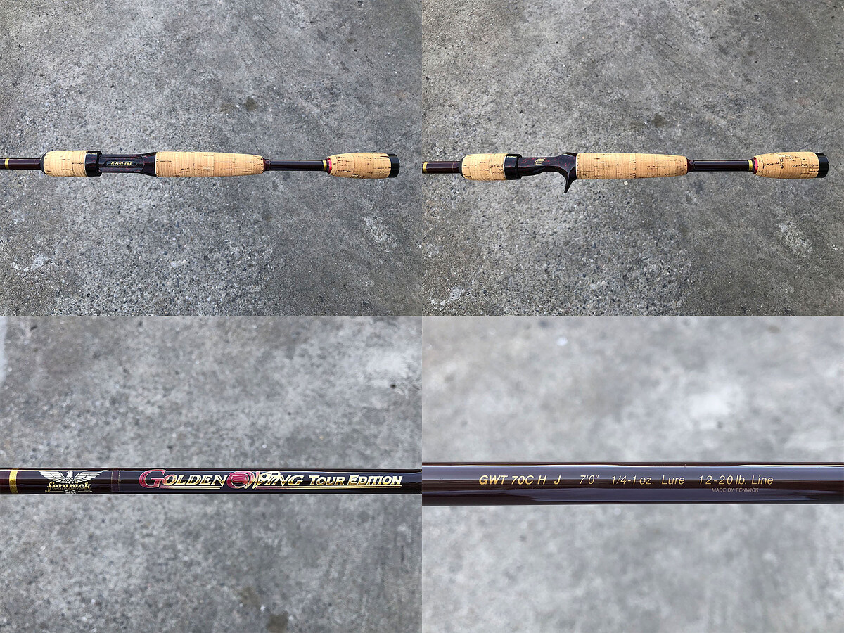 Fenwick GOLDEN WING TOUR EDITION GWT 70C H J คัน 1 ท่อนยาว 7 ฟุต เวท 12-20lb แบลงค์คันสวยริ้วรอยผิวบ