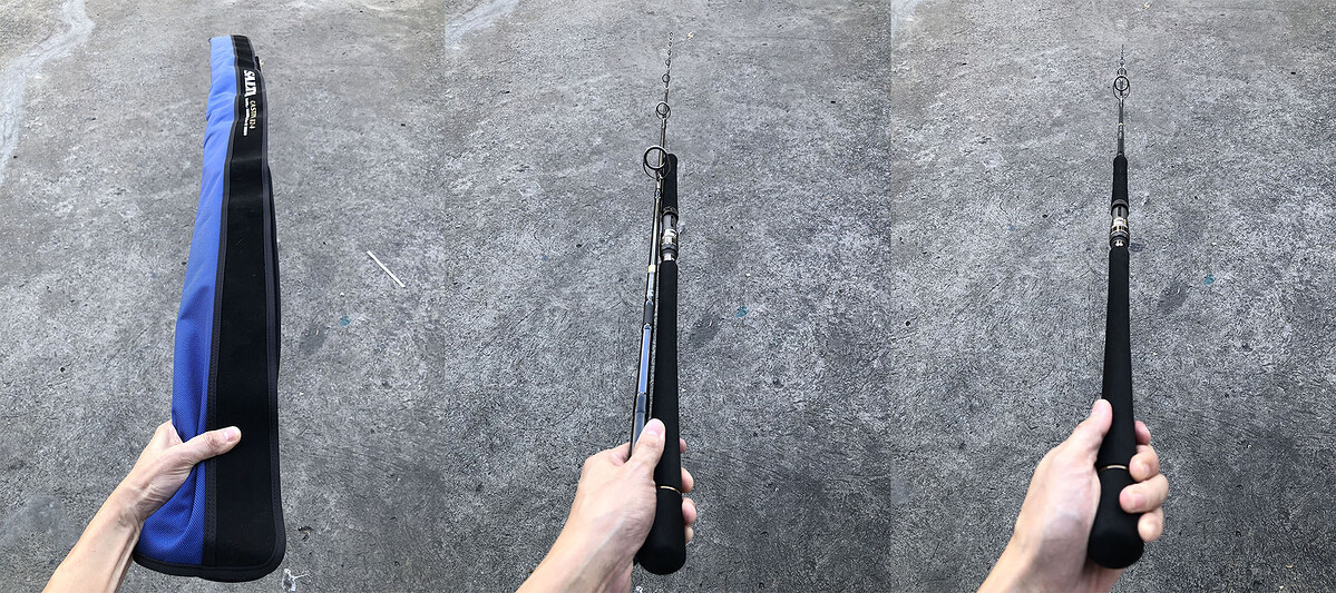 1. Daiwa SALTIGA CASTING C 82-4 คัน 2 ท่อนต่อโคนยาว 8'2" Line Wt: Max PE 4 , Cast Wt: Max 80g คันสวย