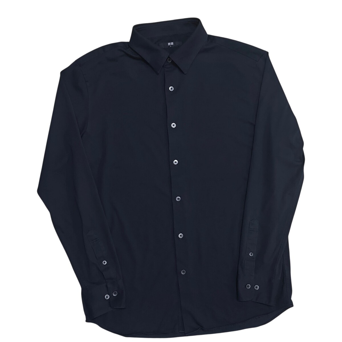 Uniqlo AIRism แขนยาว กรมเข้ม ทรงเชิ้ต สวยใหม่มาก,ๆ อก42นิ้ว