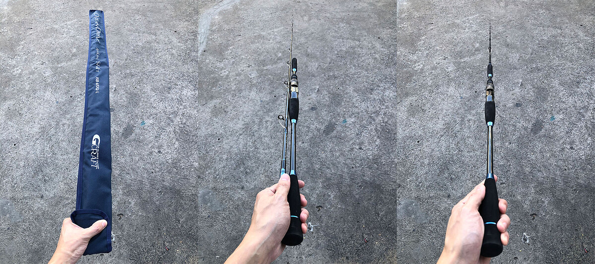 7. G-Craft Ocean-Drive JSB-652GJ-L คัน 2 ท่อนต่อโคนยาว 6'5" Lure Wt: 100g (Best Wt:60g) , line Max: 