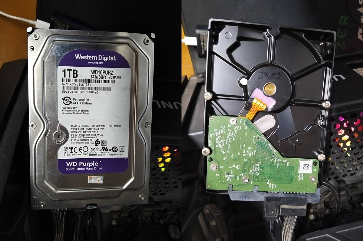 HDD WD Purple 1TB  SATA3 64MB 3.5