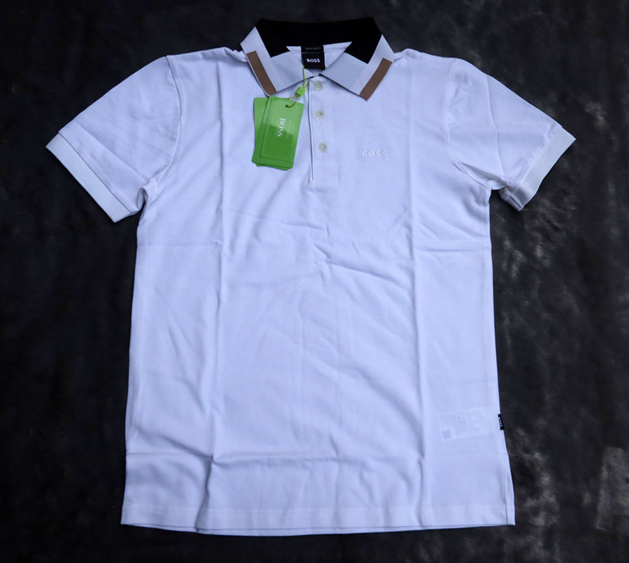 HUGO BOSS polo /S/M เสื้อยืดปกโปโลแขนสั้นสีสวยใหม่แท้ ราคารวมส่ง flash
