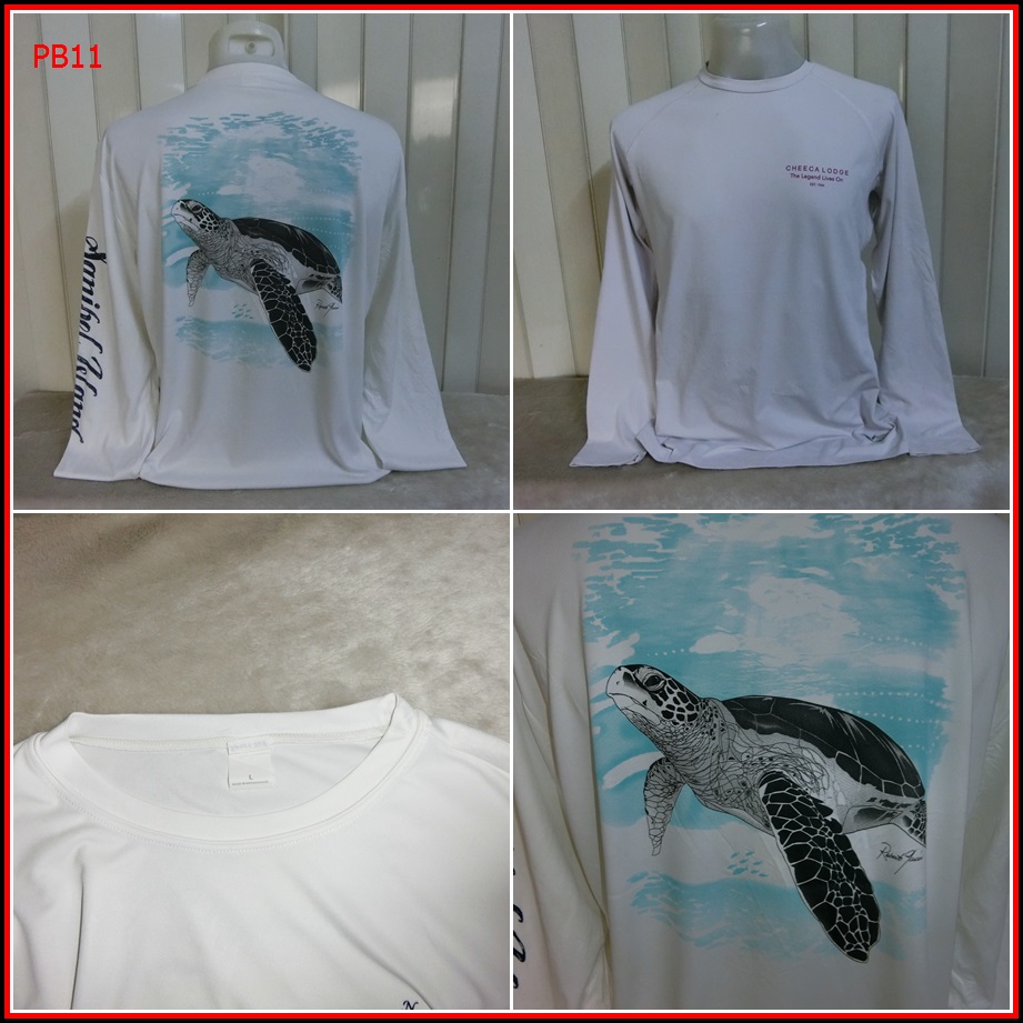 PB11.เสื้อตกปลา SANIBEL ISLAND ใส่ออกทริปกลางแจ้งตกปลา ชนิดเนื้อผ้าบางลื่นๆ ชนิดผ้าแห้งไว   Size L อ
