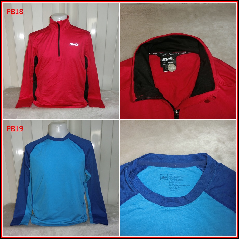 PB18. SWIX ใส่ออกทริปกลางแจ้งตกปลา ชนิดเนื้อผ้าบาง ชนิดผ้าแห้งไว  Size L อก 43 นิ้ว / 29 นิ้ว  160-