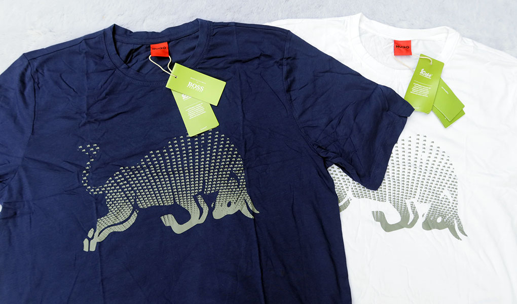 HUGO BOSS animal /M/L/XL/XXL เสื้อยืดลายสกรีนสวยใหม่ลิขสิทธิ์ ราคารวมส่ง Flash