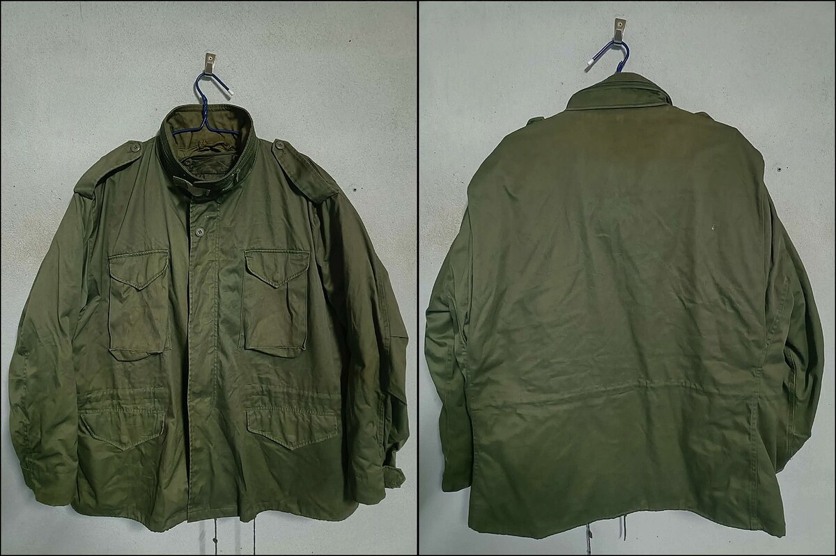 เสื้อjacket field M 65 (งานเอกชน)+ซับใน   SIZE : รอบ-อก 56 นิ้ว