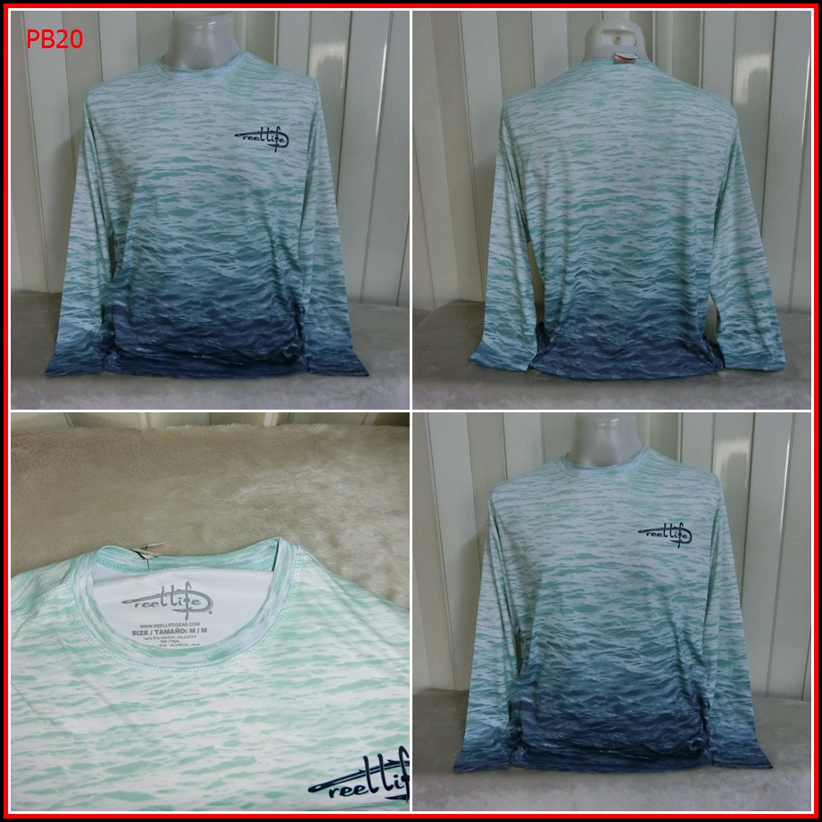 ลด เสื้อยืดแขนยาวลายน้ำทะเล