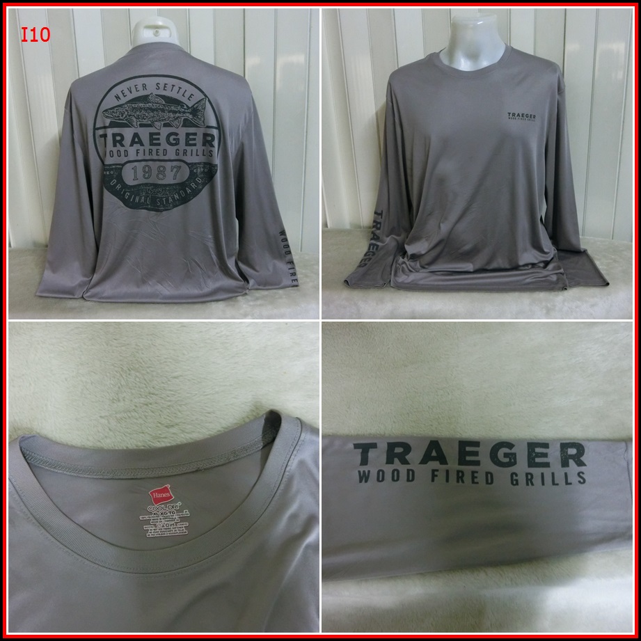 I10.TRAEGER เสื้อสำหรับใส่ออกทริปกลางแจ้ง ตกปลา เดินป่าแคมปิ้ง เนื้อผ้าระบายอากาศแบบบาง  Size XL อก 