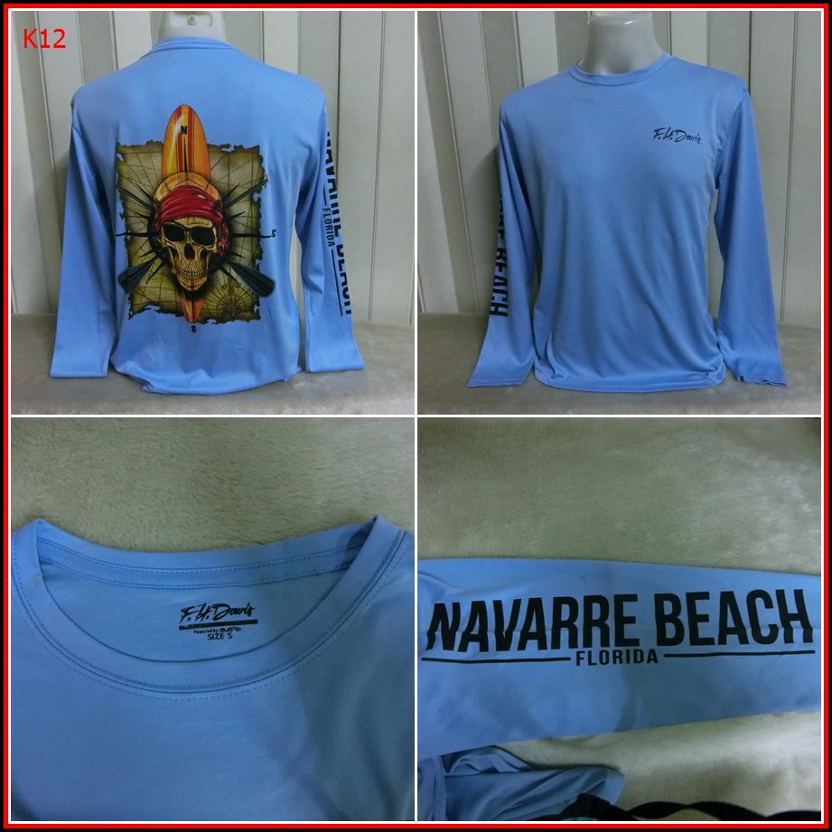 K12.เสื้อใส่ตกปลา F.H.DAVIS เนื้อแห้งไว ผ้าระบายความร้อน บางๆ  Size M อก 40 นิ้ว / 28 นิ้ว   180-