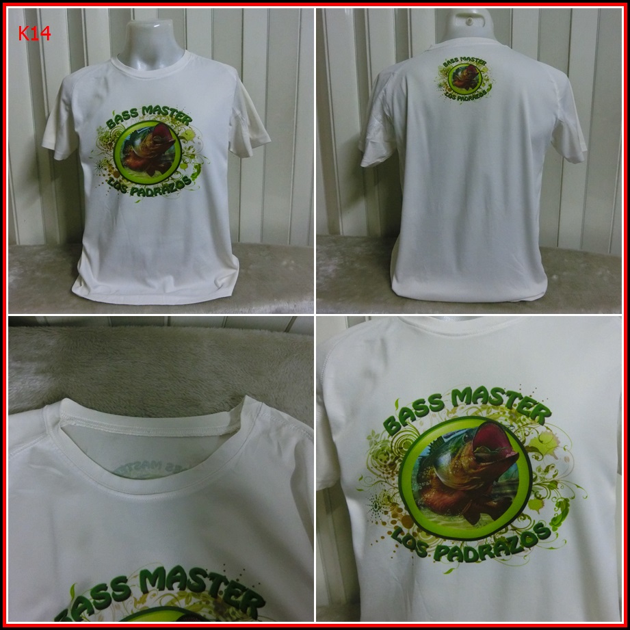 K14.เสื้อตกปลา BASS MASTER  เนื้อผ้าแห้งไว ผ้าระบายความร้อนได้ดี   Size L อก 43 นิ้ว / 27.5 นิ้ว  18