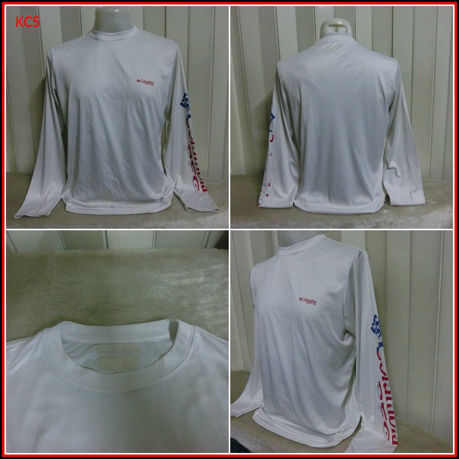KC5.เสื้อตกปลา Columbia PFG ใส่ออกทริปกลางแจ้งตกปลา ชนิดเนื้อผ้าบาง ชนิดผ้าแห้งไว   Size M อก 42 นิ้
