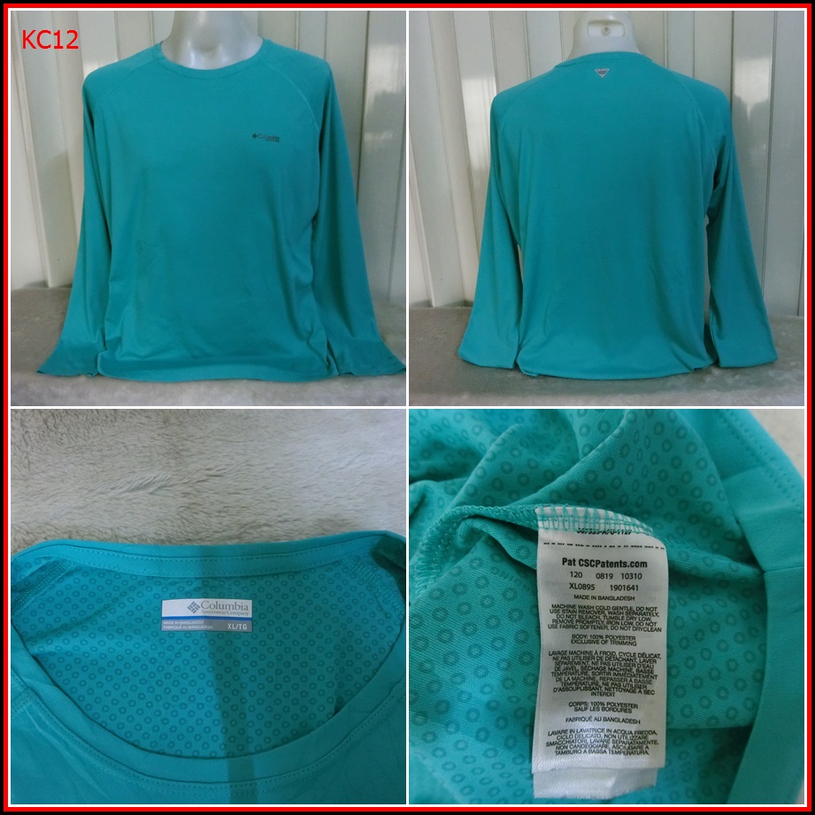 KC12.เสื้อตกปลา Columbia PFG  ใส่ออกทริปกลางแจ้งตกปลา ชนิดเนื้อผ้าบาง ชนิดผ้าแห้งไว  Size XL อก 47 น