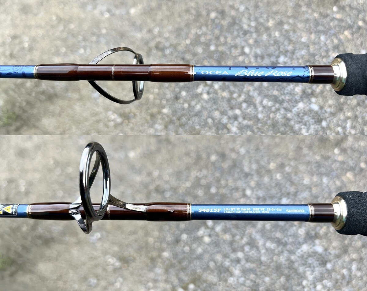 คันสปิน Shimano Ocea Blue Rose S4815F 
ยาว 4ฟุต 8นิ้ว เวทสาย Pe8 เวทเหยื่อ 420 กรัม
Made in JAPAN 