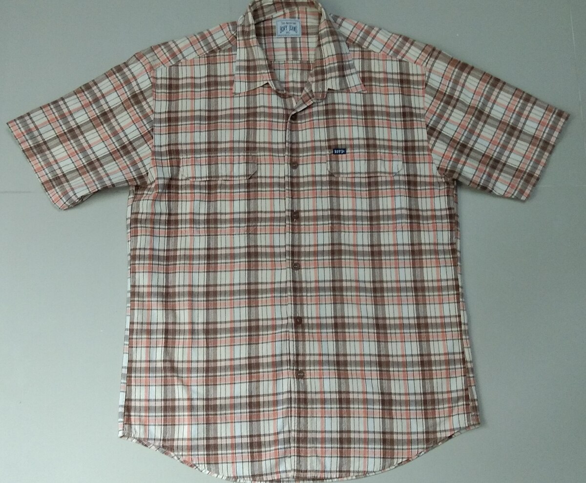 เสื้อเชิ้ตลายสก๊อต bovy jeans 