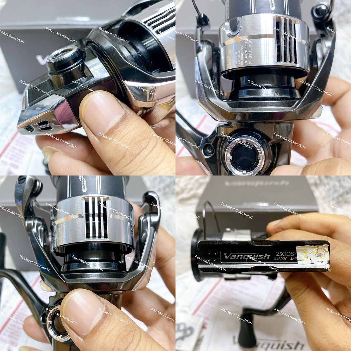 Shimano 23’ Vanquish 2500S
รอกสภาพสวย มีริ้วรอยขีดข่วนบางๆตามการใช้งานบ้าง หมุนลื่นเนียนนุ่มมือดีมา