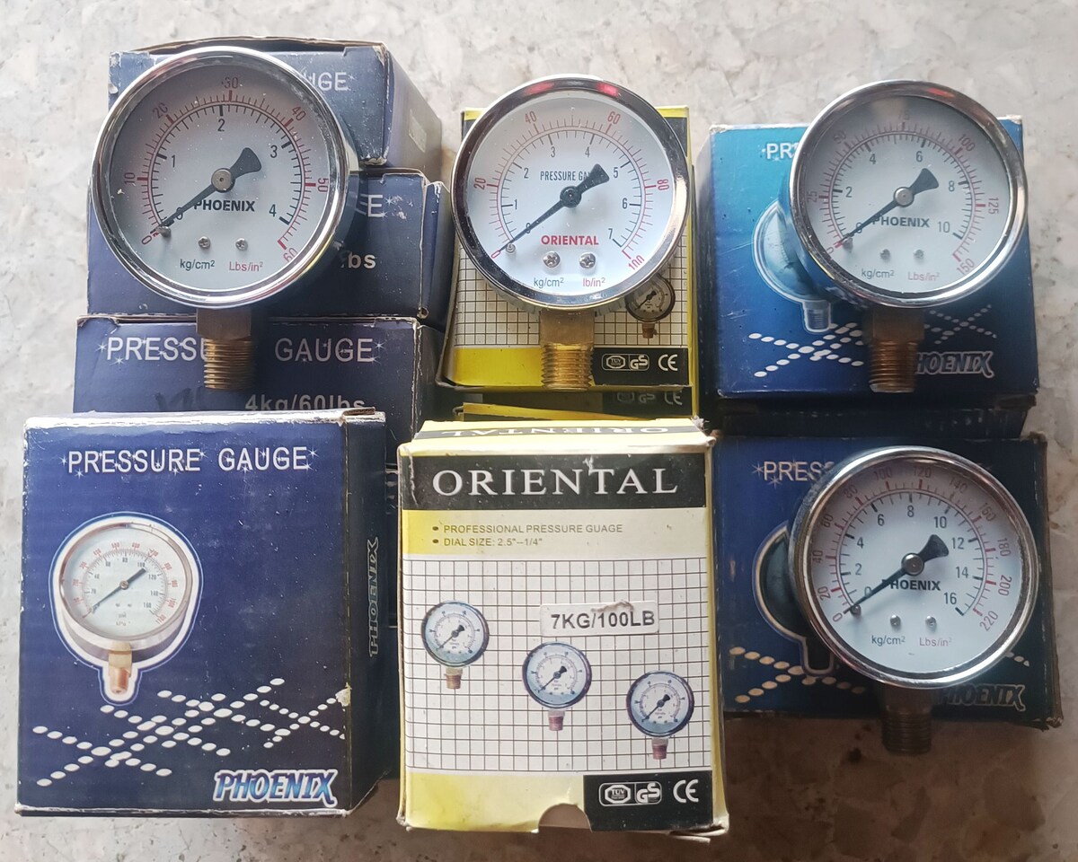 1. เกย์ 1/4"  หน้าปัด 2.5"   

4 KG/60 LBS       มี   6   อัน
7 KG/100 LBS     มี   6   อัน
10 K