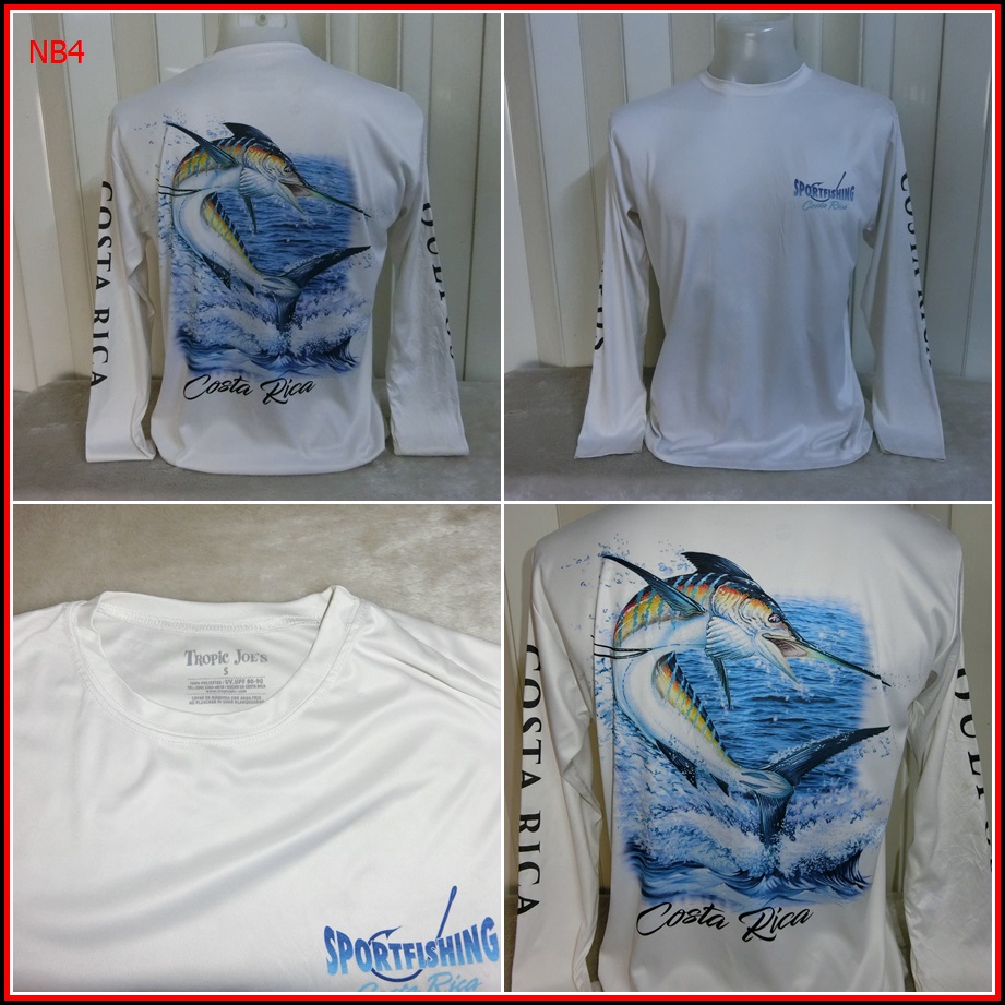 NB4.เสื้อตกปลา SPORTFISHING ใส่ออกทริปกลางแจ้งตกปลา ชนิดเนื้อผ้าบางลื่นๆ ชนิดผ้าแห้งไว   Size M อก 4