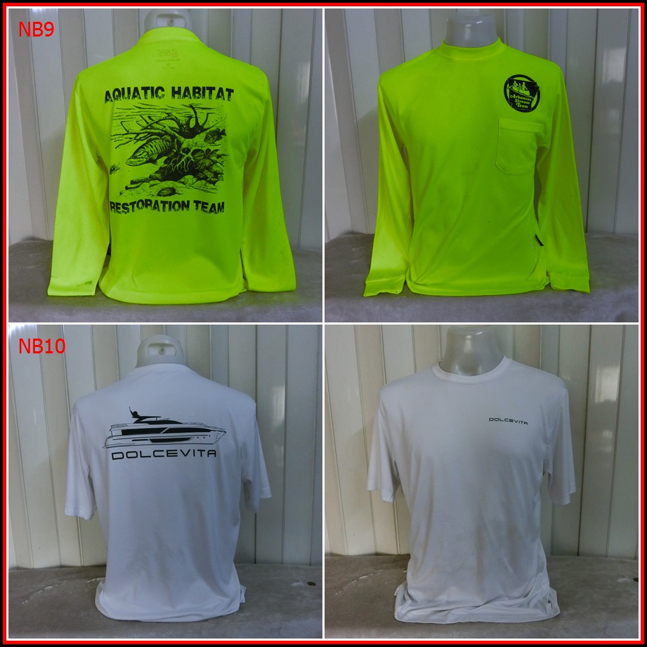 NB9.เสื้อ  AQUATIC HABITAT   ใส่ออกทริปกลางแจ้ง ชนิดเนื้อผ้าบางลื่นๆ ชนิดผ้าแห้งไว  Size M อก 40 นิ้