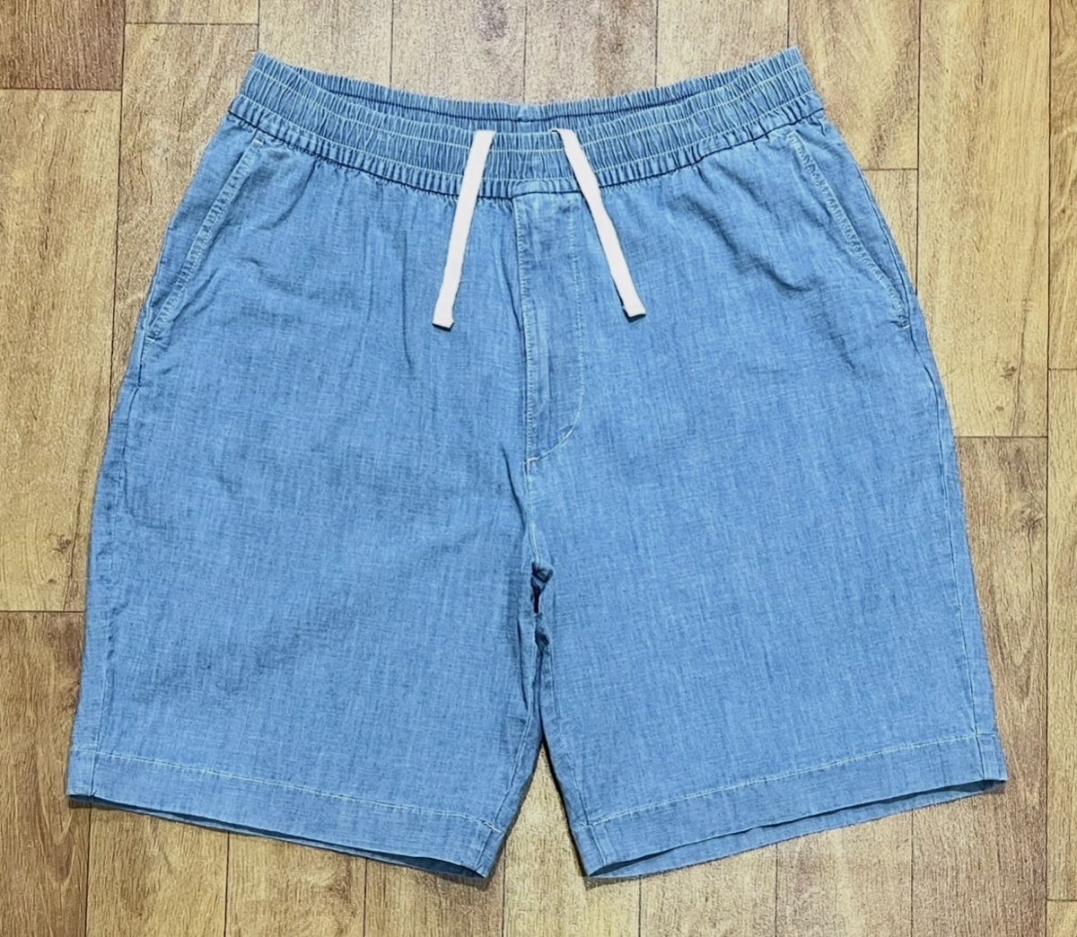 กางเกงขาสั้น Uniqlo Chambray Stretch Easy Shorts Pants