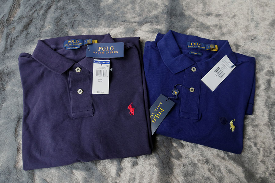 Polo Ralph Lauren custom slim fit /M/L เสื้อยืดปกโปโล 2 สีสวยใหม่แท้ รวมส่ง Flas