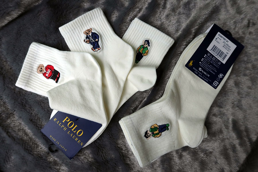 POLO Socks / ถุงเท้าลิขสิทธิ์ใหม่สวยแท้ 1 set มี 3 คู่ ราคารวมส่ง Flash