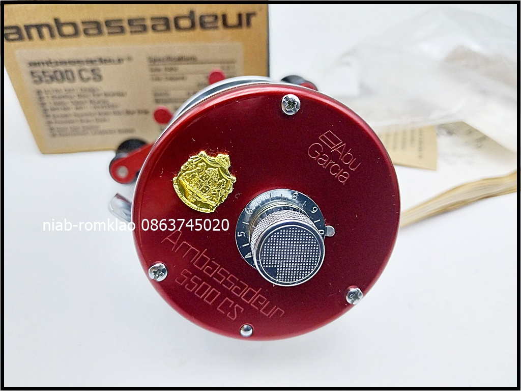 [b][q]Abu 5500CS แดง ปี1997 สวยเป็นนางฟ้า สั่งซื้อมาเป็นของใหม่เก่าเก็บ New old Stock ไม่เคยผ่านการใ