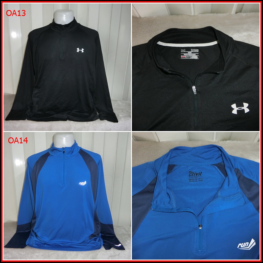 OA13. Under Armour  สำหรับใส่ตกปลาเนื้อผ้าบาง ยืดหยุ่น กัน UV กันร้อนได้ดี แห้งไวใส่สบาย  Size XL อก