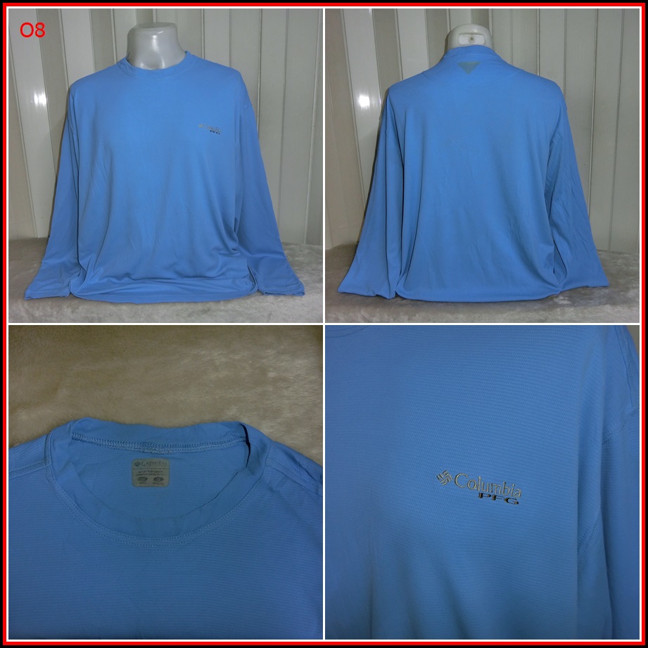 O8.Columbia PFG   สำหรับใส่ตกปลาเนื้อผ้าบาง ยืดหยุ่น กัน UV กันร้อนได้ดี แห้งไวใส่สบาย   Size 2XL อก