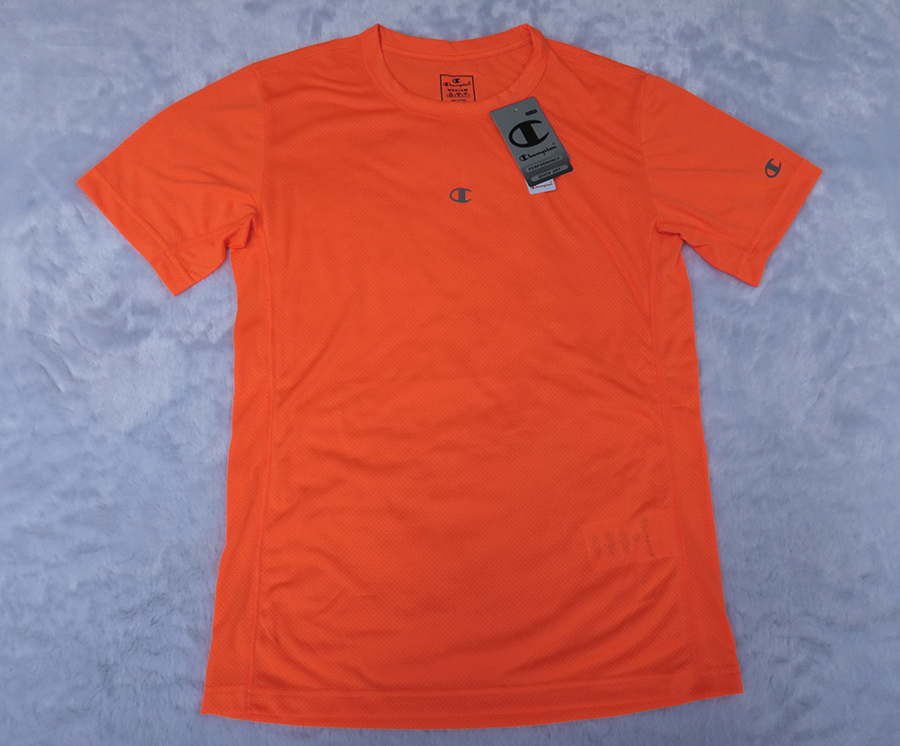 Champion /40/44/46 เสื้อยืดกีฬาแขนสั้นสีส้มสวยใหม่ลิขสิทธิ์แท้ ราคารวมส่ง Flash