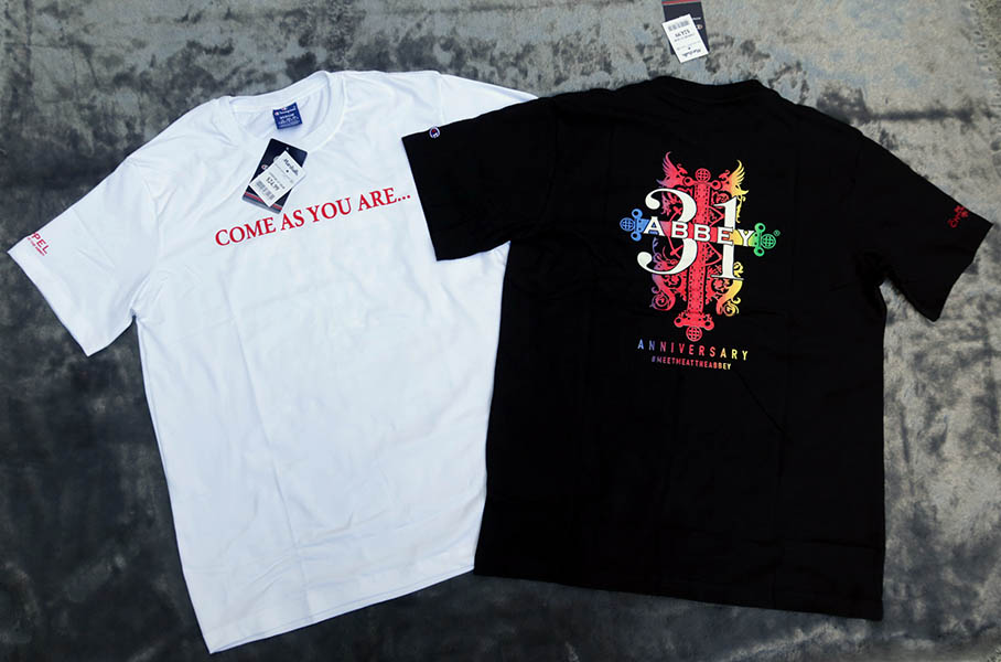 Champion /COME AS YOU ARE /L/XL 44/48 เสื้อยืดคอกลมแขนสั้น 3 สีสกรีนสวยใหม่แท้