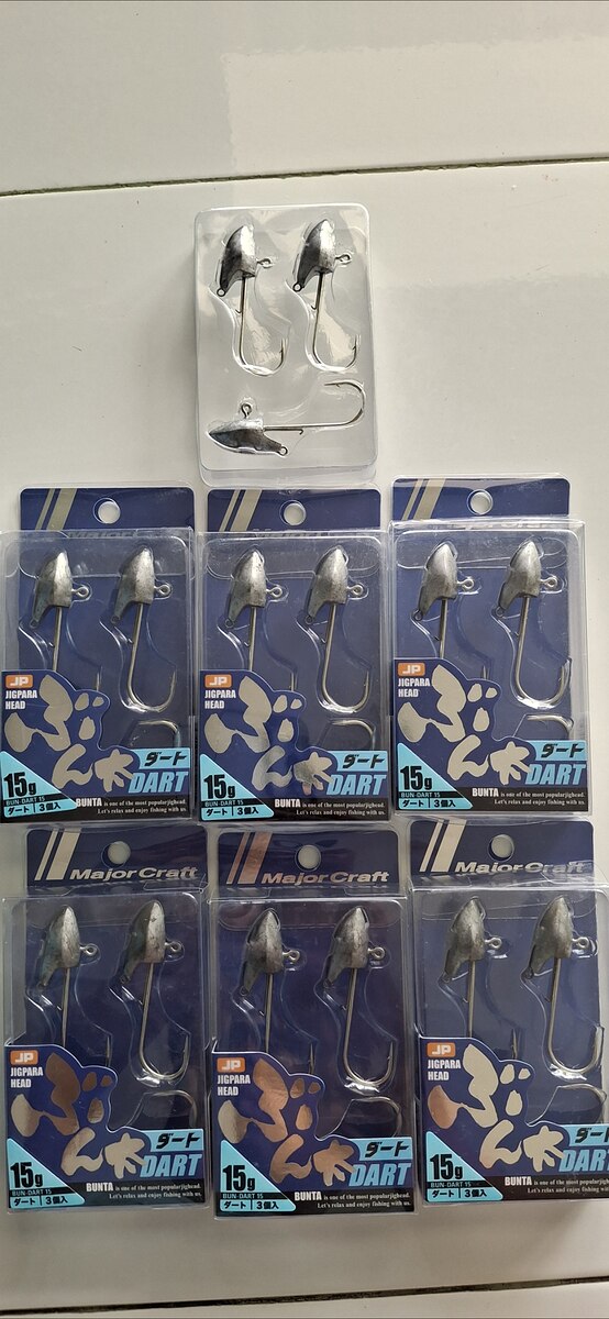 หัวจิ๊กmajor craft 15กรัม กล่องละ60บาทส่ง50
