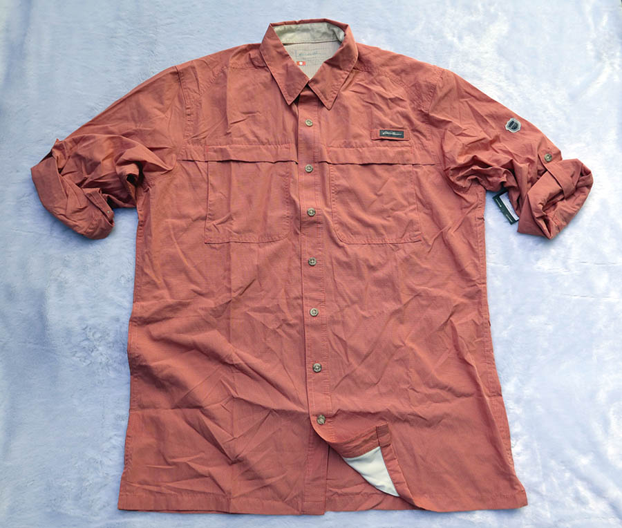 EDDIE BAUER UPF 50+/ 50/52/56 เสื้อเชิ้ตแขนยาวตกปลาสวยใหม่แท้ รวมส่ง flash