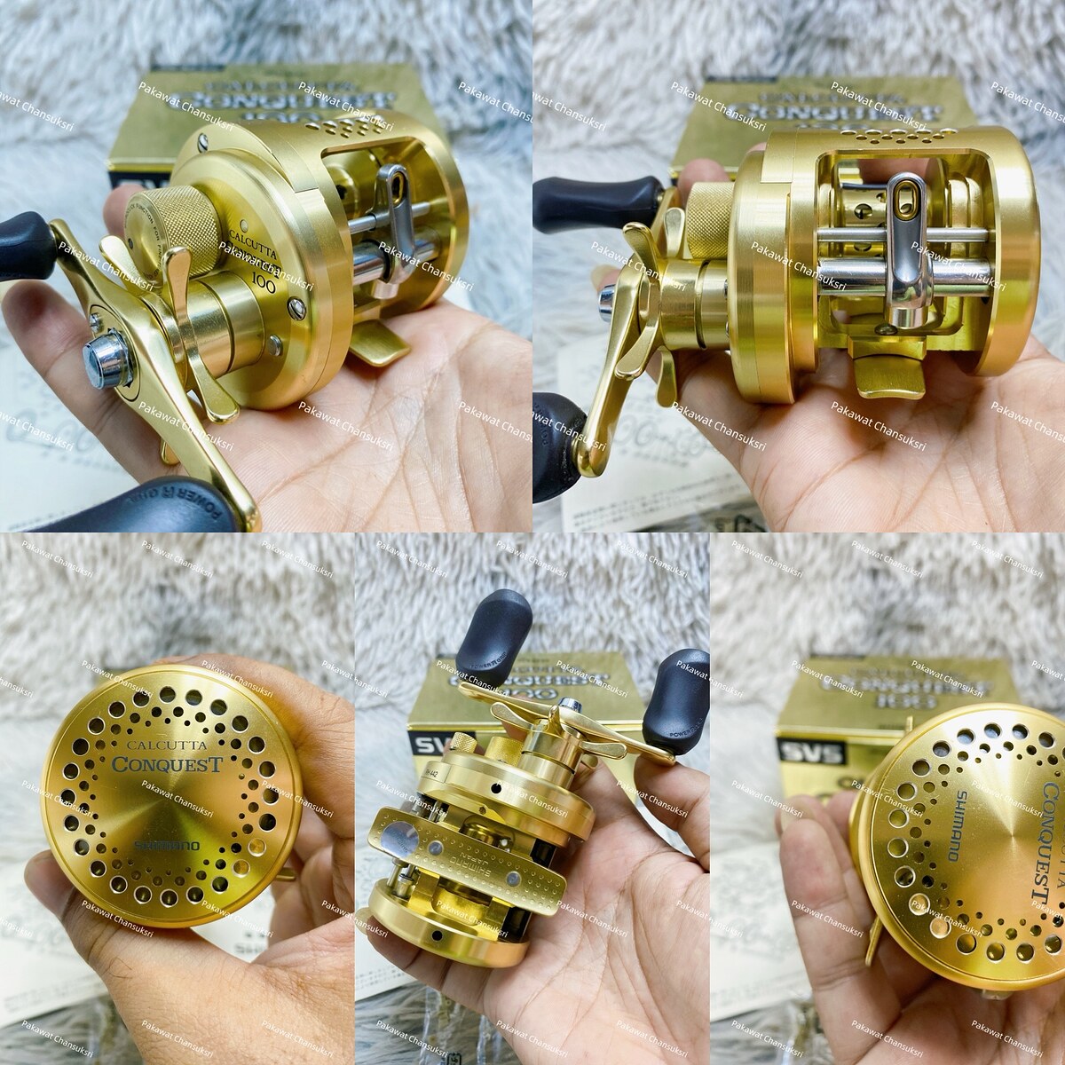 Shimano 01’ Conquest 100
รอกสภาพสวยมาก มีริ้วรอยขีดข่วนบางๆสีไม่ถลอกไม่ลึก รอกเก่าเก็บสายสะสม หมุนล