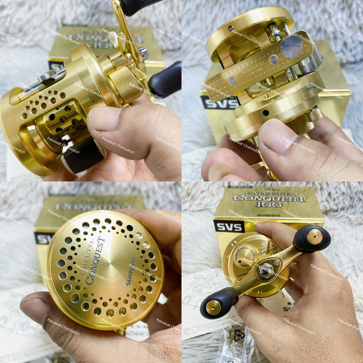 Shimano 01’ Conquest 100
รอกสภาพสวยมาก มีริ้วรอยขีดข่วนบางๆสีไม่ถลอกไม่ลึก รอกเก่าเก็บสายสะสม หมุนล