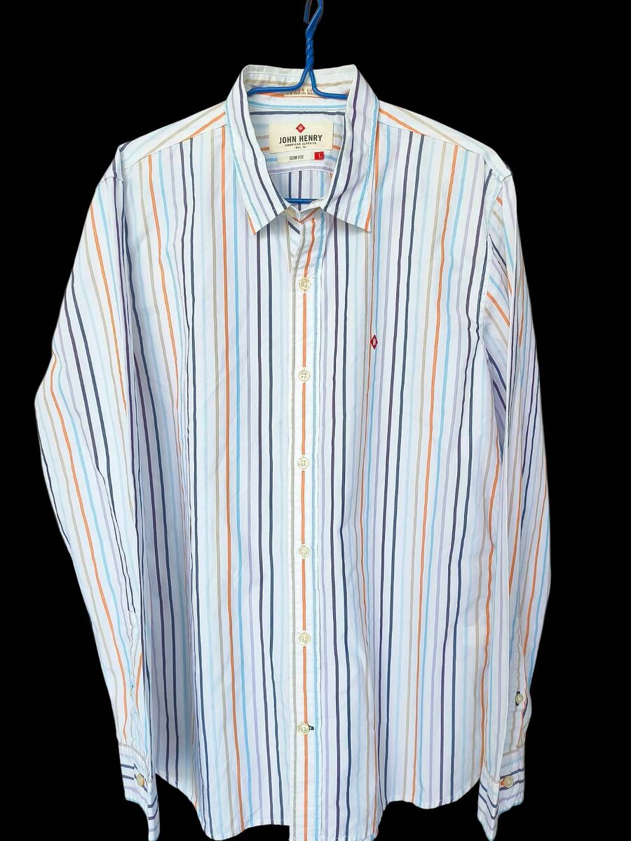 เสื้อเชิ้ตมือสอง     JOHN    HENRY    บางเบาใส่สบาย   ไม่ร้อน