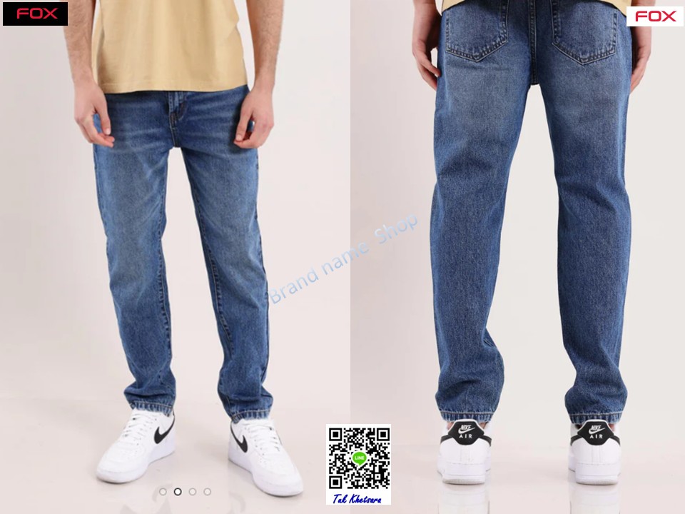 Sael 350 เอว 33-34/35-36 นิ้ว กางเกงยีนส์ผ้ายืดหยุ่น FOX Basic Straight