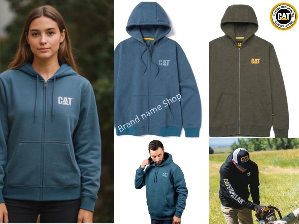 sale 450 รอบอก 45/47/51/53” เสื้อฮู้ด Caterpillar Hoodie 