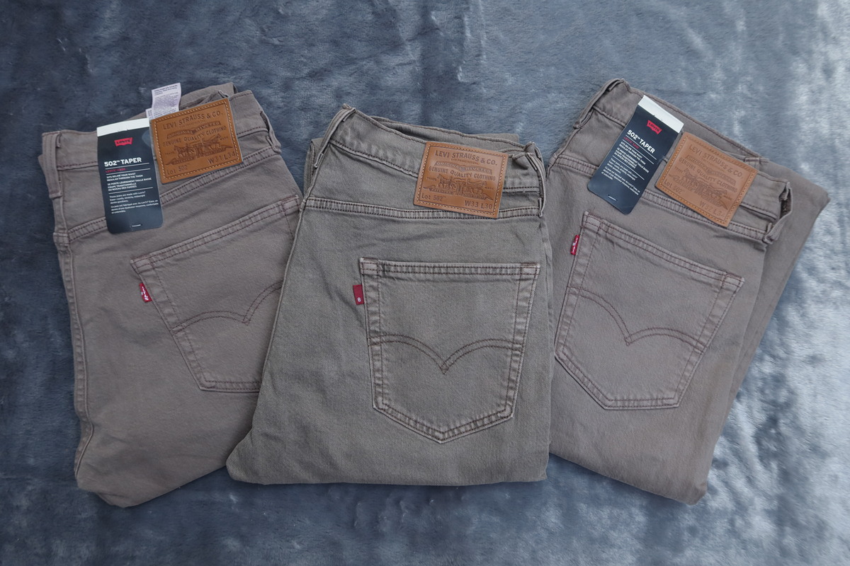 LEVI'S 502 TAPER Big E PREMIUM /w.35/36/40 กางเกงใหม่แท้ตัดป้าย รวมส่ง Flash