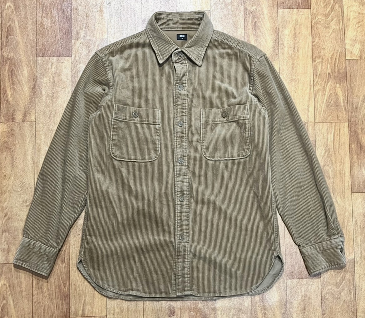 เสื้อ Uniqlo Corduroy Work Long Sleeve Shirt