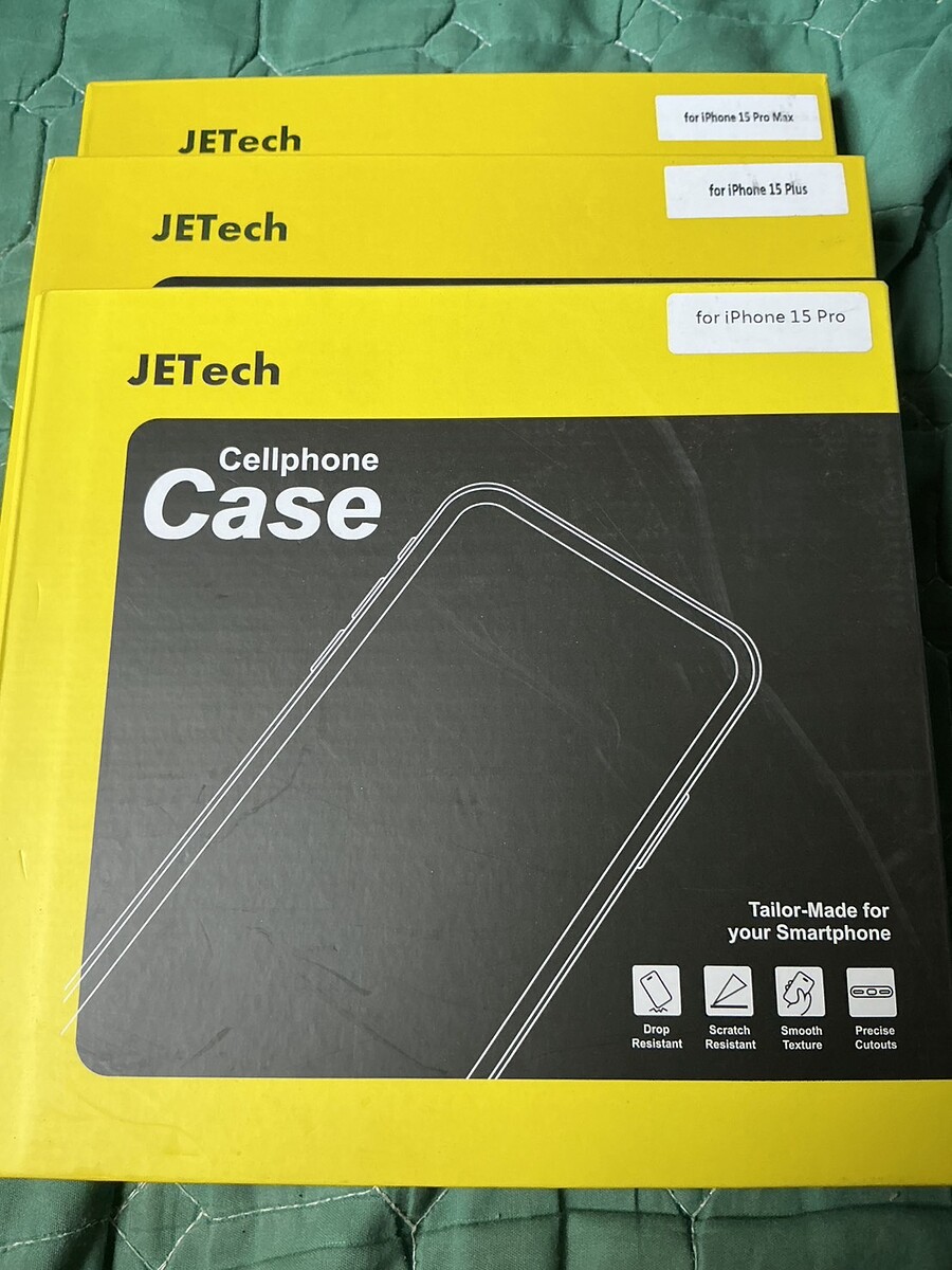 เคสโทรศัพท์มือถือแบรนด์ JETech iPhone 15 pro /plus/ pro max